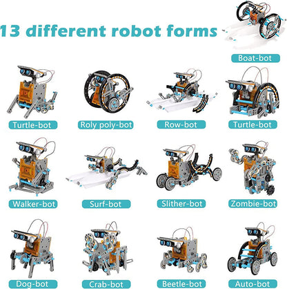 13-in-1 ソーラーロボット組み立てキット – DIY 知育玩具 STEM 学習