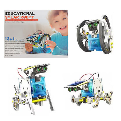 13-in-1 ソーラーロボット組み立てキット – DIY 知育玩具 STEM 学習